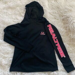Realtree Black Pullover with Pink Logo